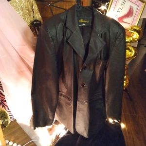Leather look jacket